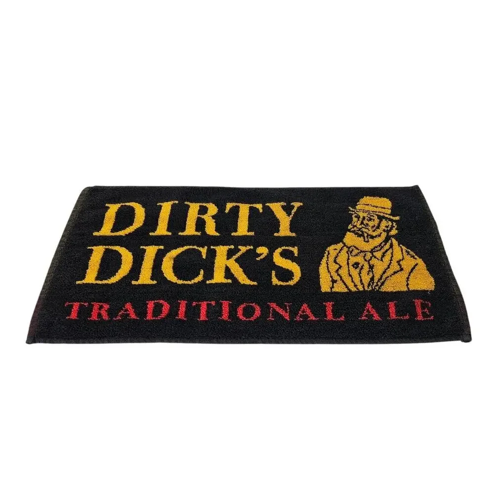 Dirty Dick's Traditional Ale Bar Towel — Young's Brewery, 1990s